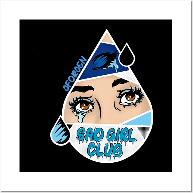 Sad Girl Club Wall Art by JENerationTIRED